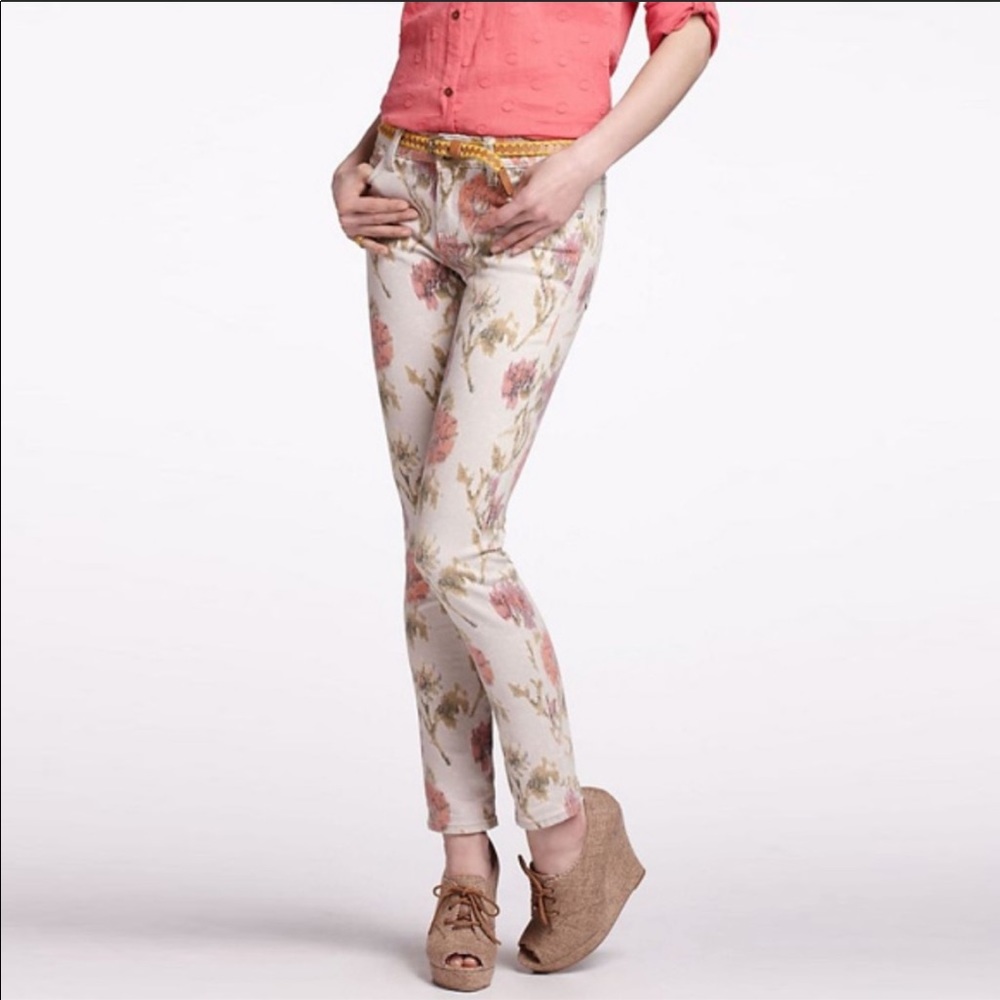 Anthro Pilcro & the Letterpress Ikat Stet Jeans